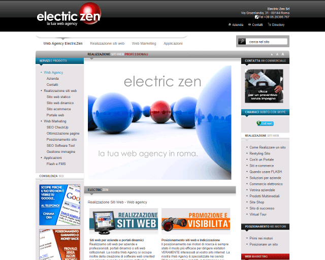 Electric ZEN Srl | Web Design